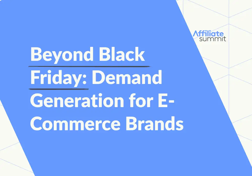 An image of the blog title: Beyond Black Friday
